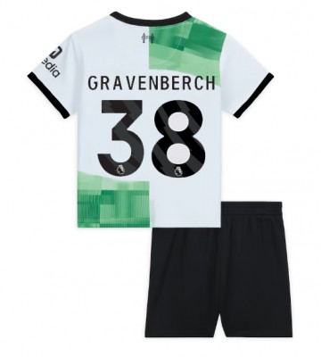 Liverpool Ryan Gravenberch #38 Replica Away Stadium Kit for Kids 2023-24 Short Sleeve (+ pants)